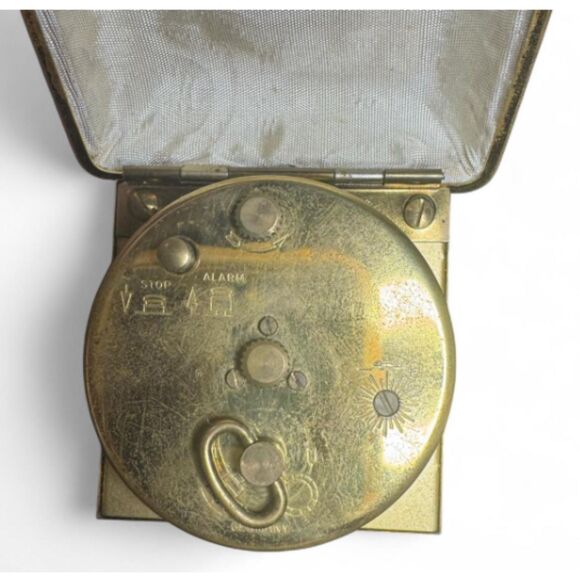 Vtg Seth Thomas Wind-Up Pocket Size Travel Alarm Clock Untested - Picture 6 of 7